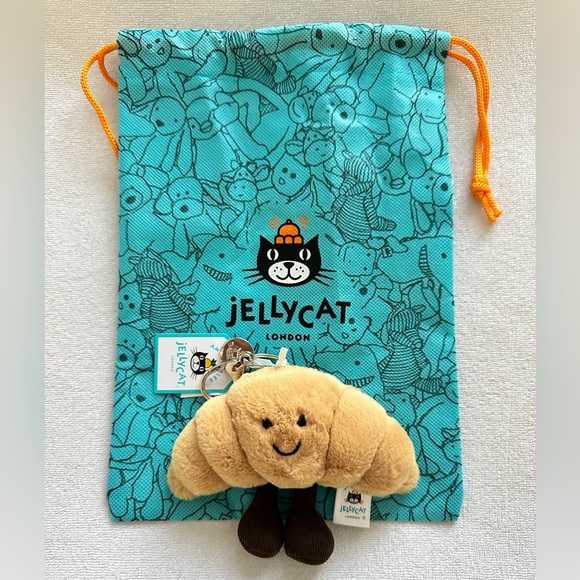 Jellycat Amuseable Croissant Bag Charm Soft Plush Toy New with Tags and Dustbag - Picture 1 of 5